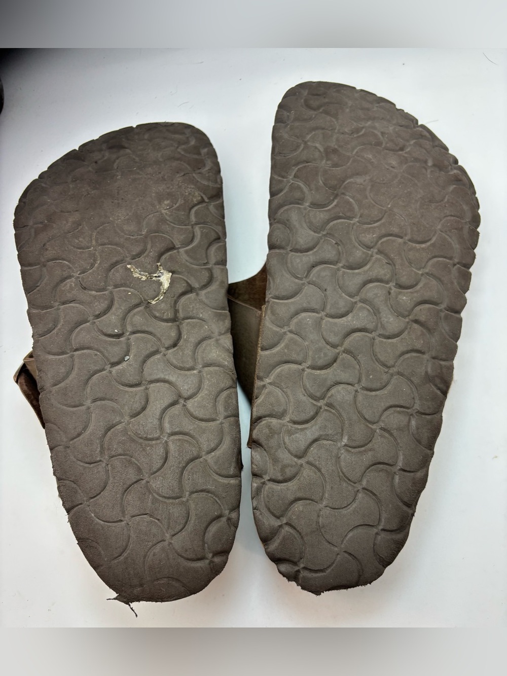 Birkenstock Gizeh Brown Thong Sandals EU 42 US 9-9.5 Cork Footbed Adjustable - Picture 4 of 6